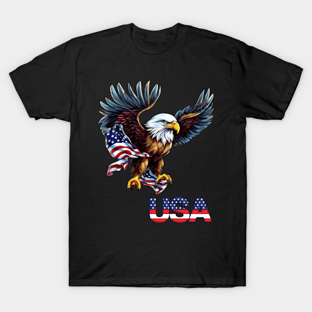 USA Eagle - American Eagle T-Shirt by Originaliti Designs